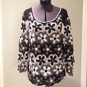 Flowered Crochet Talbot's Sweater