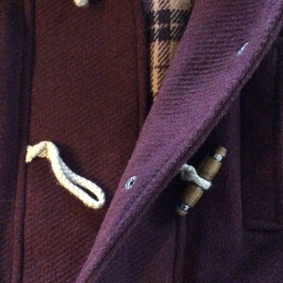 Maroon pea coat - Picture 2 of 3