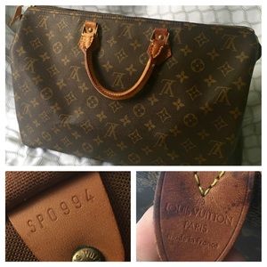 AUTHENTIC LOUIS VUITTON SPEEDY 40 LV MONOGRAM BAG