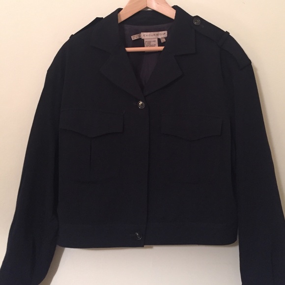 Military Style Cropped Jacket