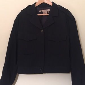 Military Style Cropped Jacket