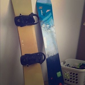 Two Snowboards and one set of new bindings