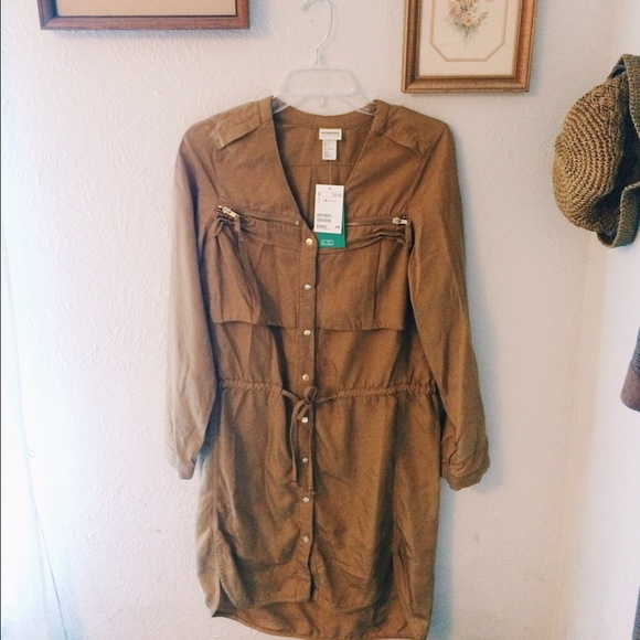 NWT Mustard yellow long h&m jacket