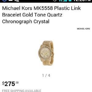 Micheal kors two toned crystal watch
