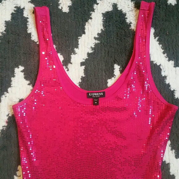 Express Sequined Tank - Picture 2 of 4