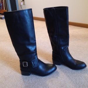 Black Tall Riding Boots