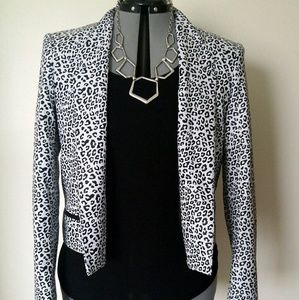 Calvin Klein Animal Print Blazer NWT