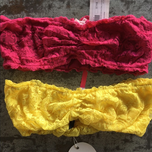 NWT "2" Beach Bunny Swimwear Lace Bandeaus