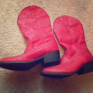 LAST DAY! Dark Red Cowboy Boots