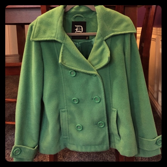 Green dollhouse pea coat