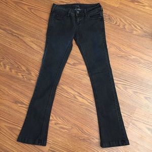 Black flared jeans