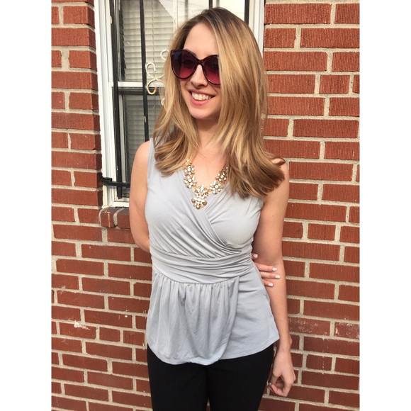 Gray Banana Republic Tunic Top