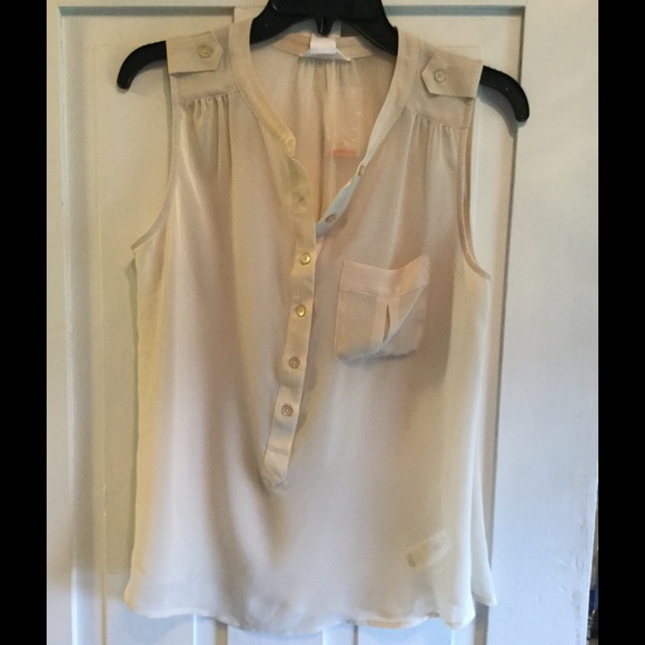 New, light, sheer tank.  Off white/cream color. - Picture 1 of 2