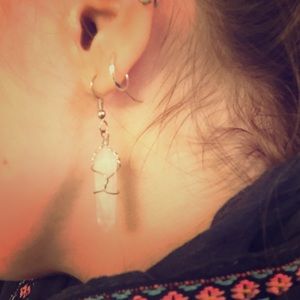 Healing crystal earrings