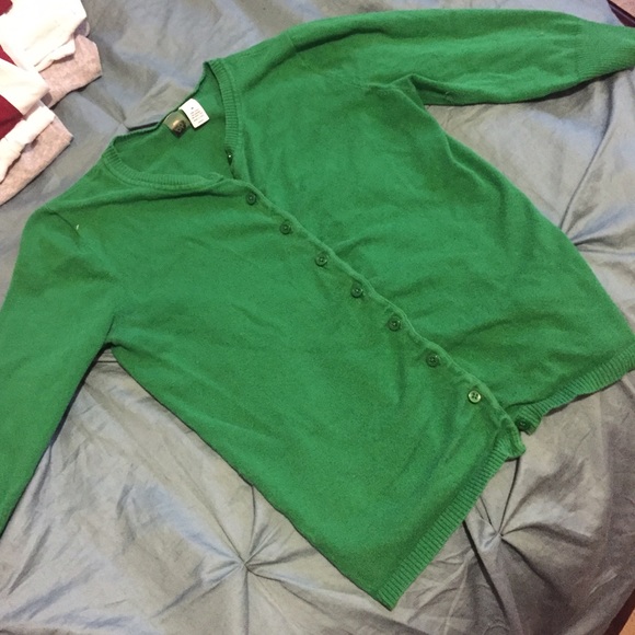 Kelly Green Cardigan