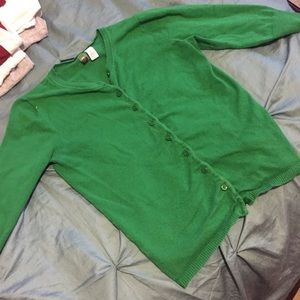 Kelly Green Cardigan