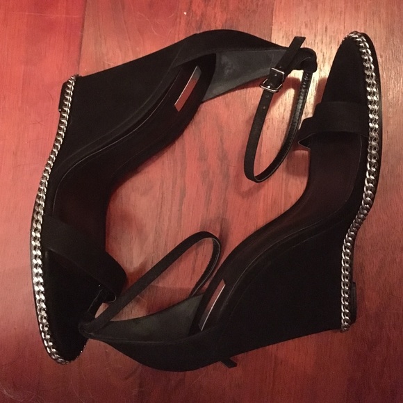 SCHUTZ Shoes - Schutz black wedge sandals