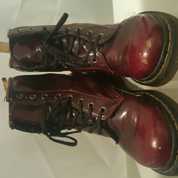 PRICE DROP! Vegan Leather maroon Dr. Martens