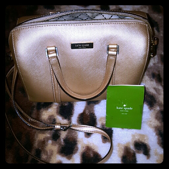 Kate spade rosegold satchel