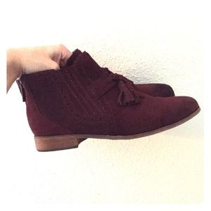 Burgundy Dolca Vita ankle boots