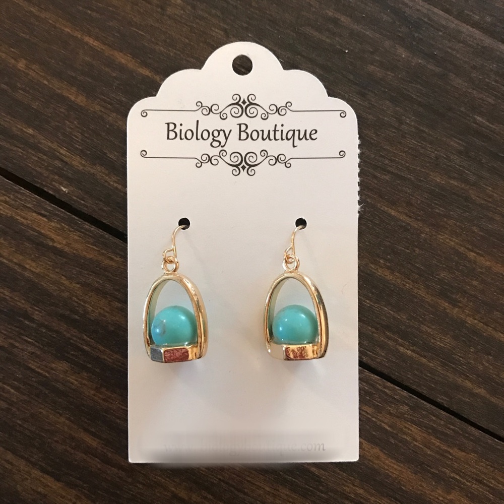 Blue Dangle Earrings