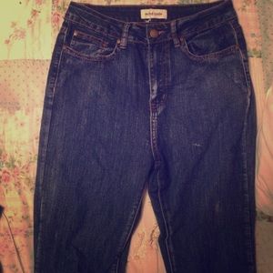 High waisted skinny jeans