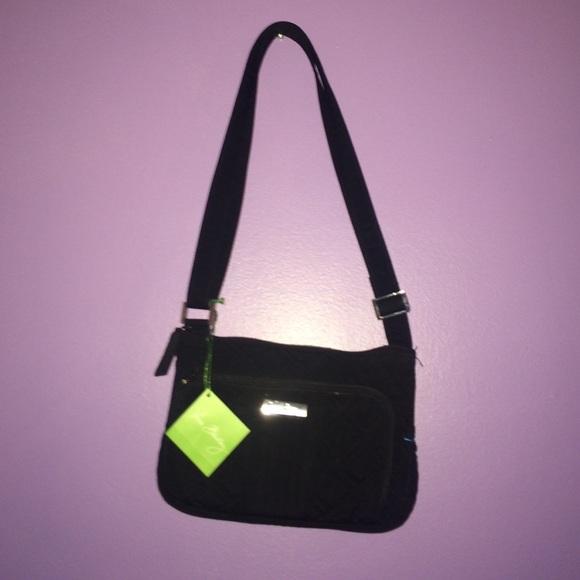 BRAND NEW ADJUSTABLE BLACK VERA BRADLEY PURSE