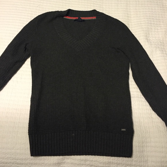Grey waffle sweater