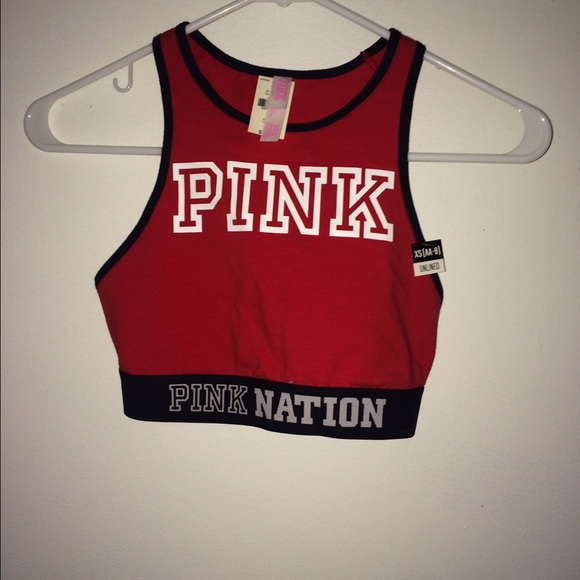 pink nation sports bra