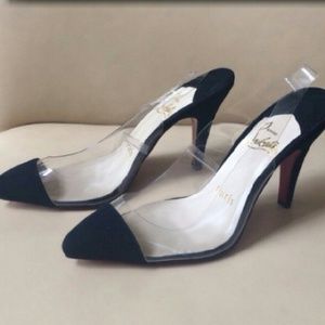 Black Red Bottom Sling Back