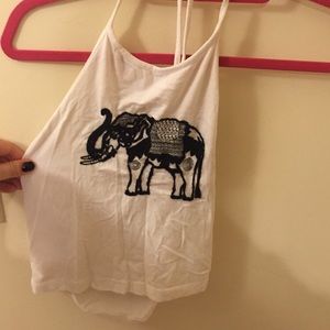Elephant Halter Crop Top