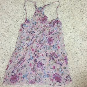 Pink flowered blouse from American Eagle