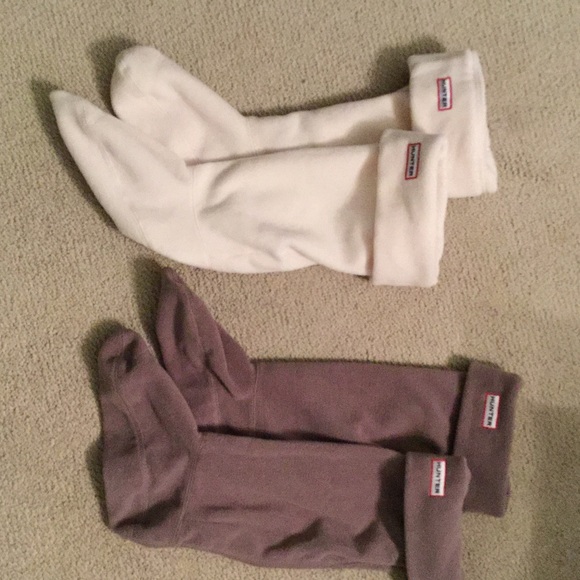 Pair of 2 Tall Hunter boot Fleece inserts.