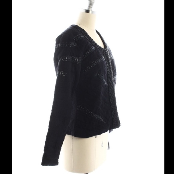LAST CHANCE ❤️Malvin Hamburg black sequined blazer - Picture 2 of 4