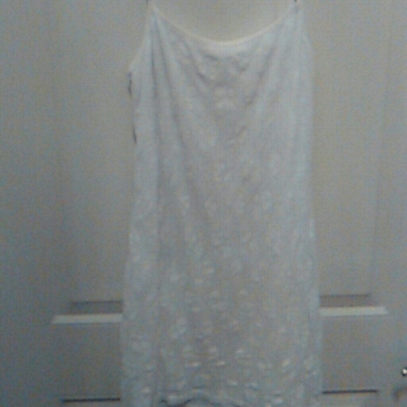white laced dress