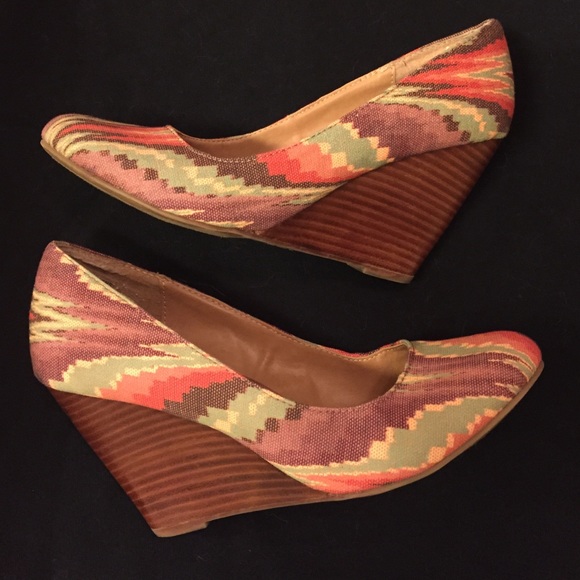 Mix No 6 Shoes - Tribal Print Wedges