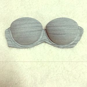 VS Pink Strapless Push Up Bra