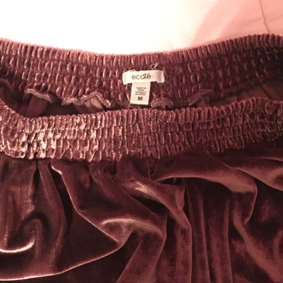 Velour elastic band circle skirt - Picture 2 of 3