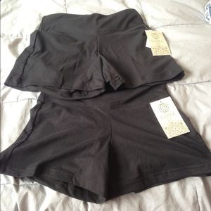 Two pair -black-Workout shorts!