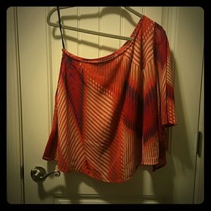Asymmetrical Jessica Simpson top