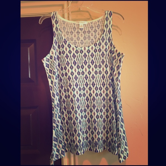 Motherhood Maternity Aztec Maternity Top-size XL