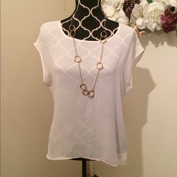 Love+Haight Cream colored blouse. Loose. Large.