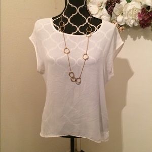 Love+Haight Cream colored blouse. Loose. Large.