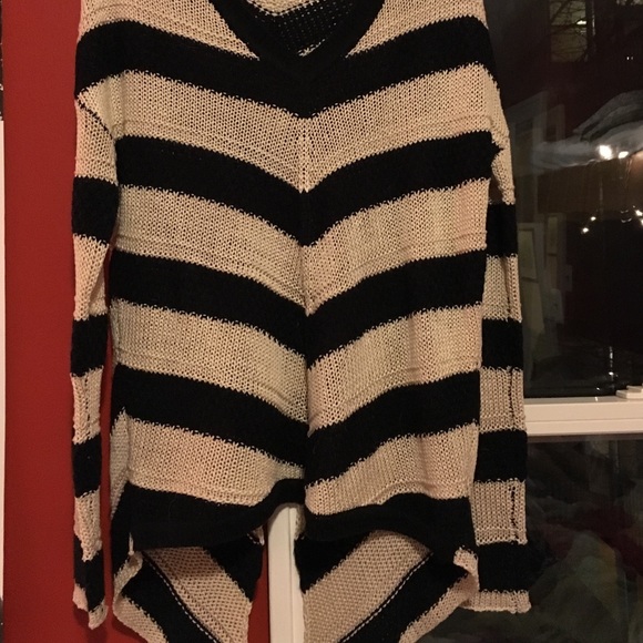 Striped knit sweater