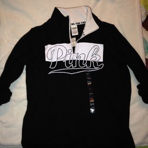 NWT VS PINK QUARTER ZIP