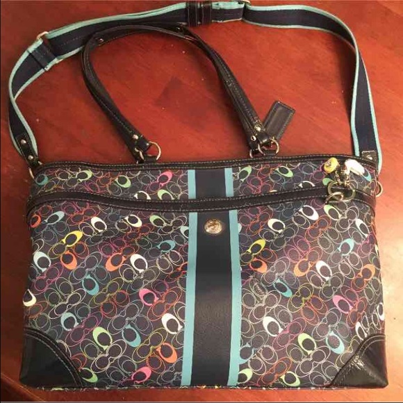 Coach Diaper Bag, vibrant canvas