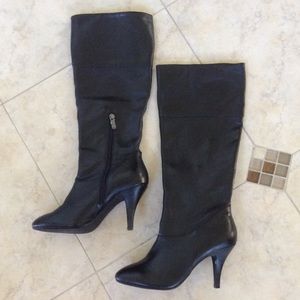 Loft Black Leather Boots