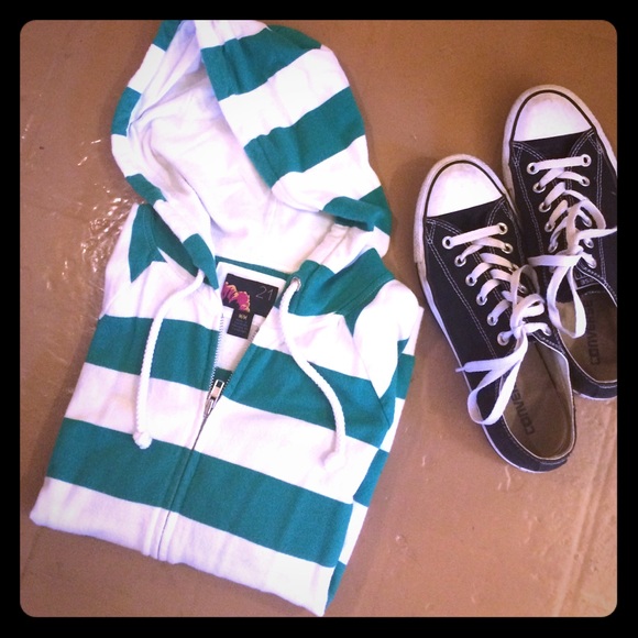 Striped Forever 21 Hoodie