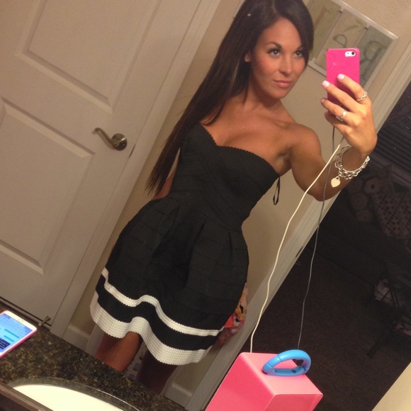 Black and white dress