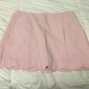 Lilly Pulitzer Pink Seersucker skort